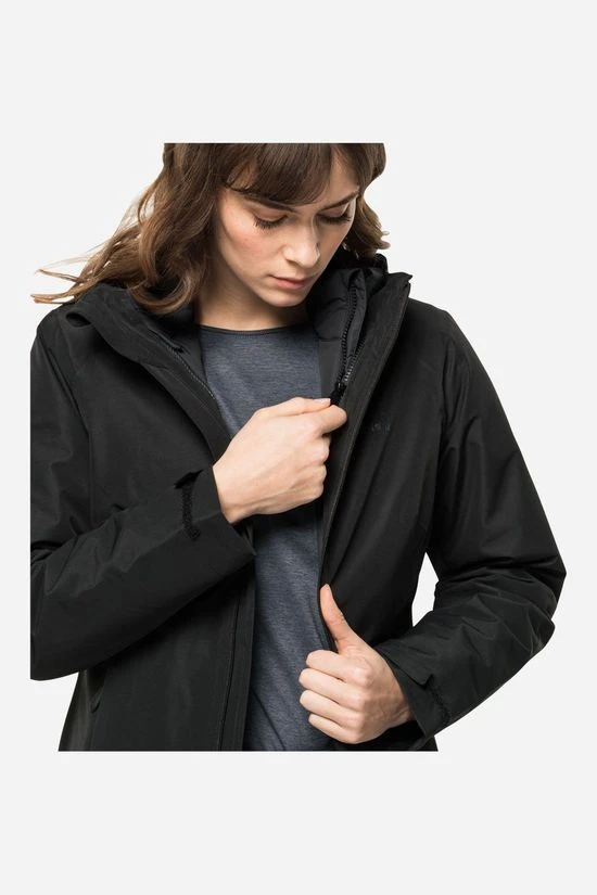 Jack Wolfskin Bergland Gevoerde Dames Jas 6 Jack Wolfskin Bergland Gevoerde Dames Jas - Afbeelding 4