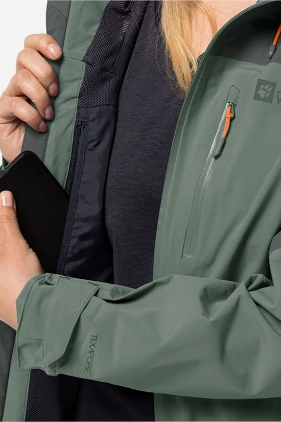 Jack Wolfskin Go Hike Jacket Hardshell Dames 8 Jack Wolfskin Go Hike Jacket Hardshell Dames - Afbeelding 6